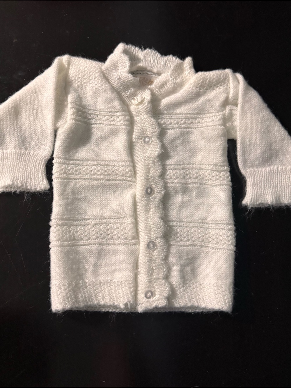 Vintage “Heidi” Newborn Cardigan
